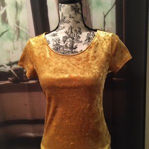 Mossimo crushed velvet T, NWOT pristine